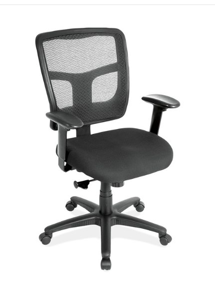 Task Chairs With Arms and Black Frame