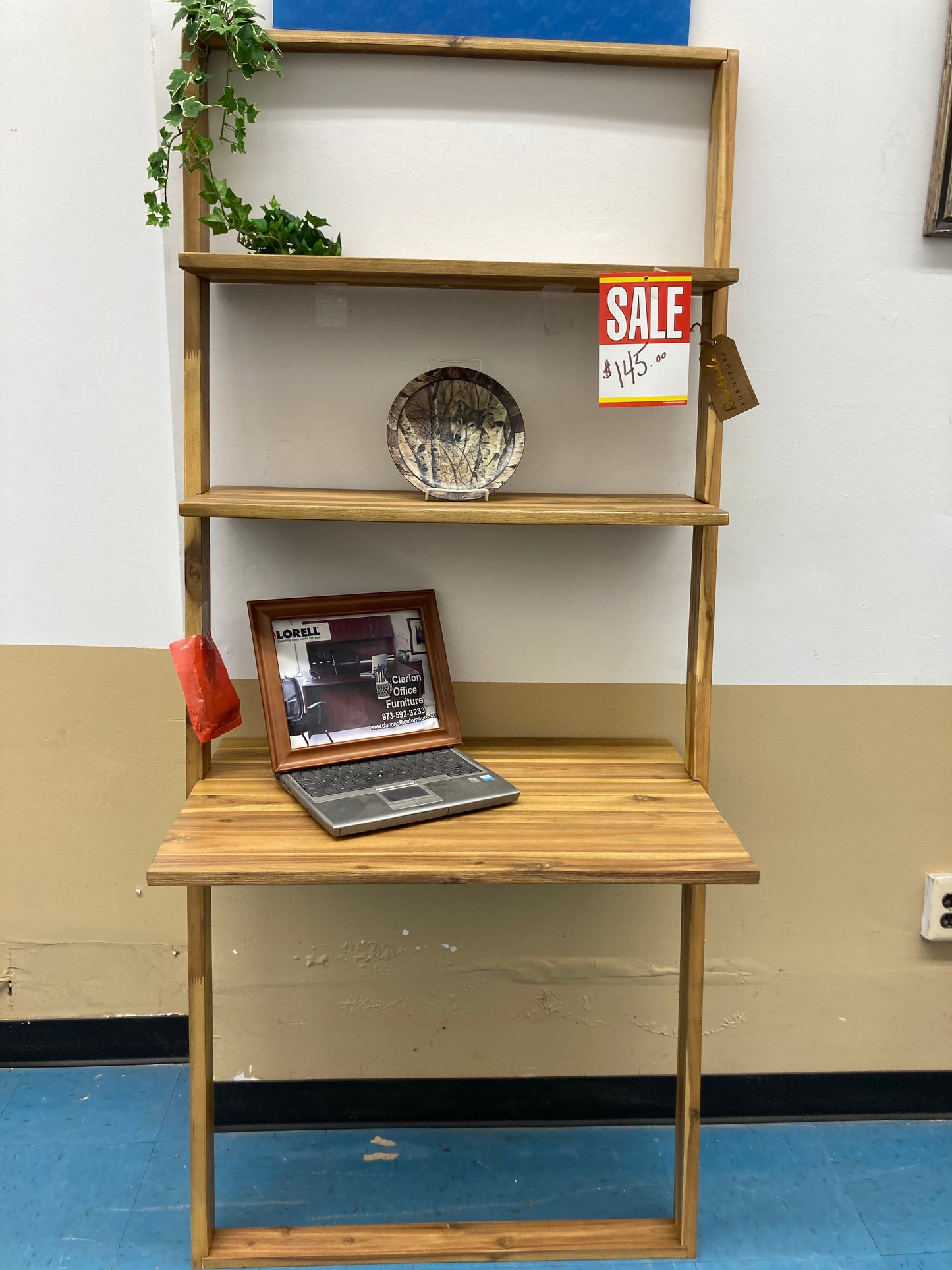 Lean Living Bookcase Desk