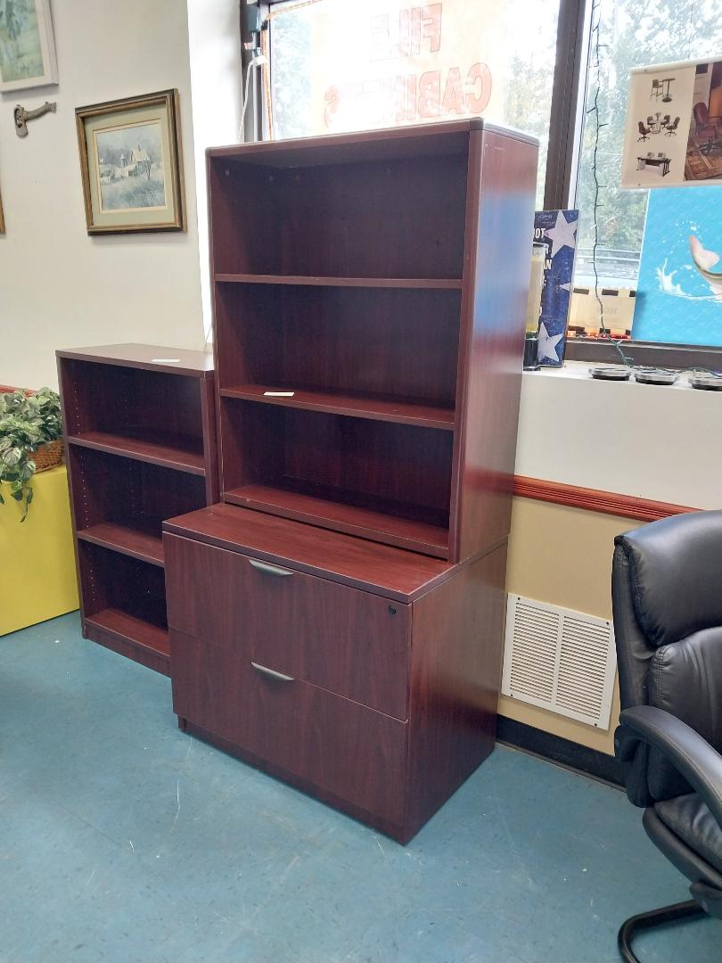 Lateral File with Overhead Storage