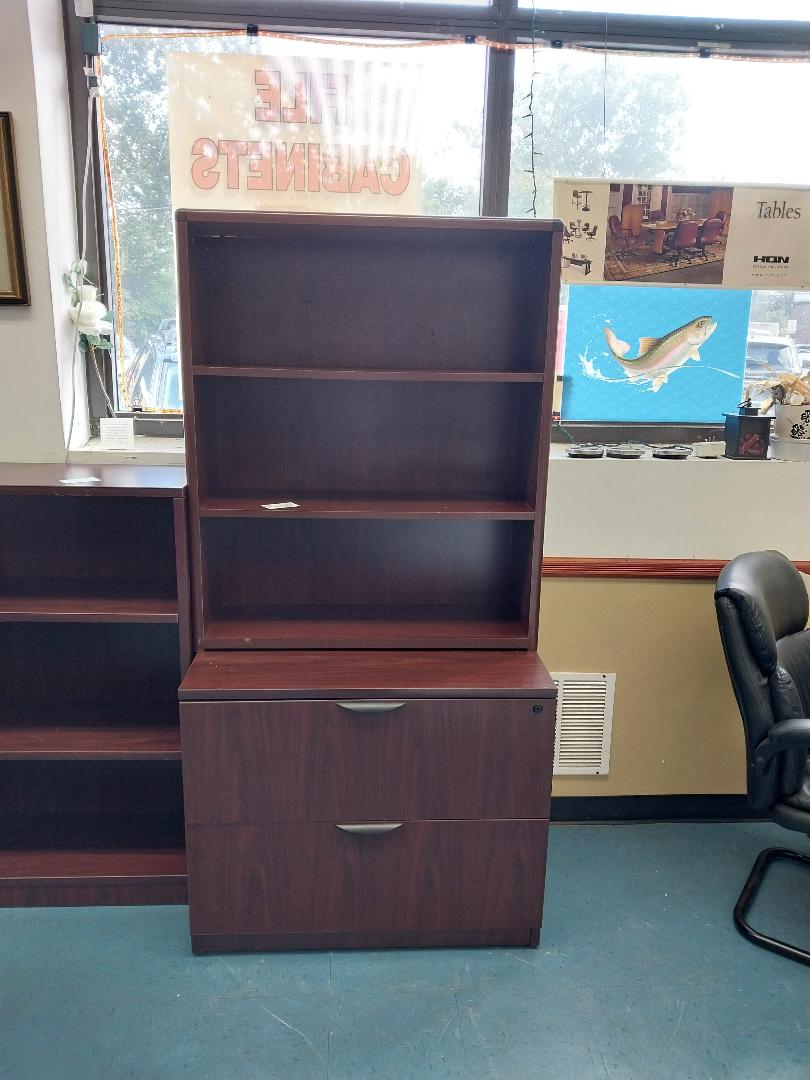 Lateral File with Overhead Storage